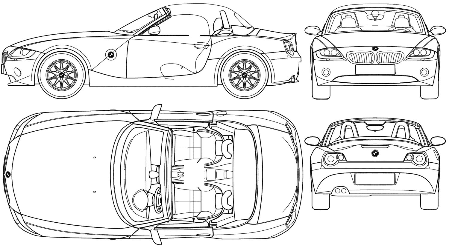 BMW z3 Blueprint