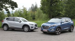 Essai Hyundai Tucson 2.0 CRDi 136 vs Mazda CX-5 2.2 SkyActiv-D 150 : Touché en plein cœur