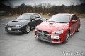 Essai Subaru WRX STI vs Mitsubishi Lancer Evo X : le match entre 2 familliales sportives