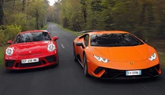 Essai Lamborghini Huracán Performante vs Porsche 911 GT3 : The Voice Cars