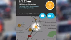 Waze : les services d'entretien signalés sur autoroute