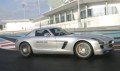 Mercedes SLS AMG sur le circuit d'Abu Dhabi