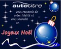Autotitre vous souhaite un Joyeux No�l