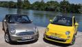 Essai Fiat 500C 1.4 100 ch vs Mini Cabriolet One 1.6 98 ch