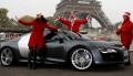Test Audi R8 V10 par les drôles de dames de Caradisiac spécial Noël
