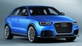 L'Audi RS Q3 Concept bleu et noir présenté au Salon de Beijing
