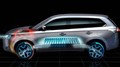 Mitsubishi Outlander hyrbide rechargeable, la version définitive au Mondial
