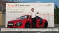 Audi R8 e-tron : record du tour du Nürburgring pour un véhicule électrique de série