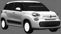 Les croquis de la Fiat 500XL