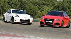 Essai Audi RS3 vs Nissan 370Z Nismo : Moteur contre Châssis