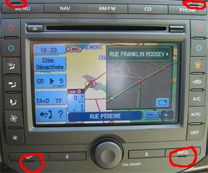 Ford denso dvd navigation europe