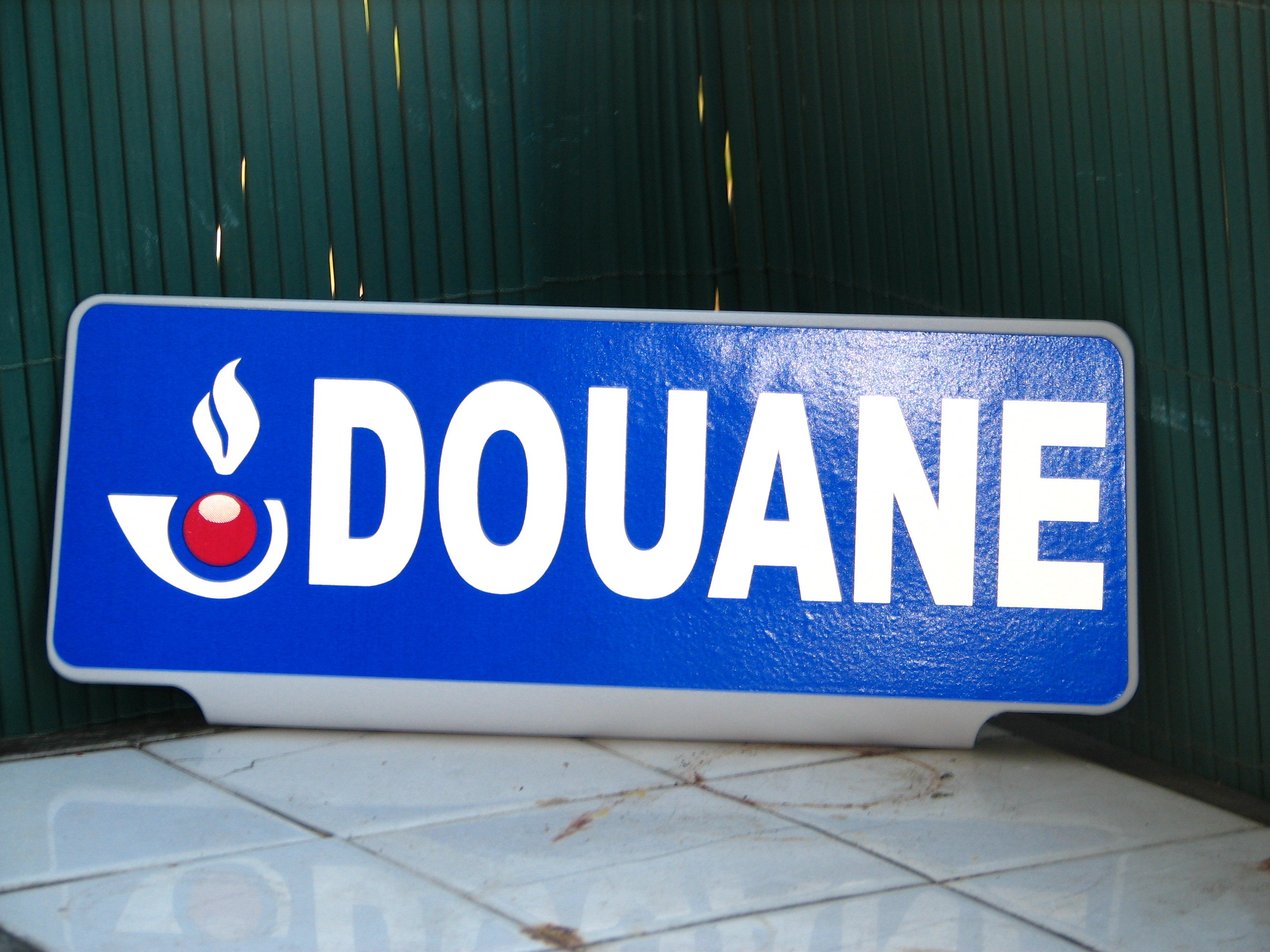 Décalcomanies 'Douanes France' Bleu Et Rouge - Lot De 9 - Format 180x80mm - Marque INTERDECAL