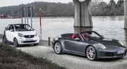 Essai Porsche 911 contre Smart Fortwo : Vent arrière