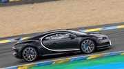 La Bugatti Chiron à 380 km/h dans la ligne droite des Hunaudières