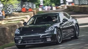 Nouvelle Porsche Panamera 2 (2016). Elle a roulé à Goodwood
