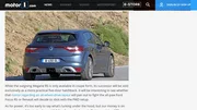 La nouvelle Renault Mégane RS se laisse entrevoir