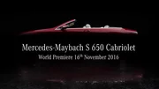 La Mercedes-Maybach S650 Cabriolet en approche