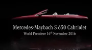 La Mercedes Maybach Cabriolet S 650 au salon de Los Angeles 2016