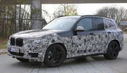 Le futur BMW X3 en tenue de camouflage allégée