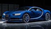 Bugatti Chiron en carbone apparent « Bleu Royal » à Genève !