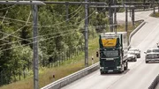 L'Allemagne expérimente une autoroute électrique à caténaire