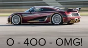 0-400-OMG ! Koenigsegg, avec une Agera RS, fait mieux que Bugatti avec sa Chiron