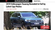 Le futur Volkswagen Touareg surpris sans camouflage