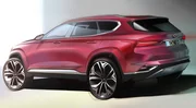 Nouveau Hyundai Santa Fe : des croquis avant la présentation à Genève