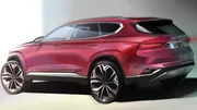 Hyundai Santa Fe 2018 : premiers dessins du nouveau Santa Fe