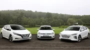 Essai Nissan Leaf vs Hyundai Ioniq vs Volkswagen e-Golf : conflit sous haute tension