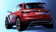 Volkswagen T-Cross 2018 : premier dessin officiel