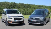 Essai Citroën Berlingo vs Volkswagen Caddy : changement d'époque