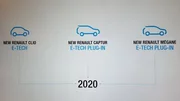 Renault Clio 5, Captur 2 et Mégane 4 : L'hybride e-Tech arrive en 2020