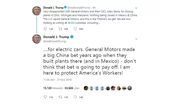 Grosse colère de Donald Trump contre le plan économique de General Motors
