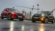 Essai Fiat 500X vs Mazda CX-3 : la conquête des challengers