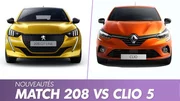 Peugeot 208 vs Renault Clio 5 : le match de l'année