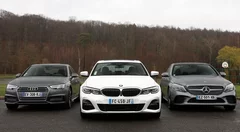 Comparatif vidéo - BMW Série 3 vs Mercedes Classe C vs Audi A4 : le derby du premium