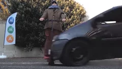 Sécurité : un crash-test en trottinette pour sensibiliser les usagers