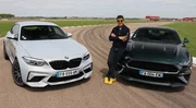 Essai BMW M2 Compétition vs Ford Mustang Bullitt par Soheil Ayari : la faucille contre le marteau