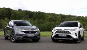 Essai Honda CR-V 2.0 i-MMD vs Toyota RAV4 Hybrid : quel est le meilleur SUV hybride ?