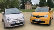 Essai Fiat 500 vs Renault Twingo restylée : les reines des villes