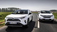 Match Toyota RAV4 2019 contre Honda CR-V Hybrid : Vieilles connaissances