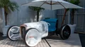 Mercedes Vision Simplex : avec parapluie