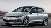 Notre illustration de la future Volkswagen Golf GTI 2020