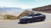 La nouvelle Tesla Model S Plaid en démonstration à Laguna Seca