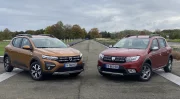 Comparatif statique - Dacia Sandero Stepway : le choc des générations