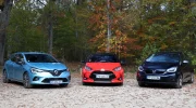 Essai Renault Clio E-Tech, Honda Jazz e:HEV et Toyota Yaris 116h, laquelle consomme le moins ?
