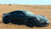 Les photos d'une intrigante Porsche 911 surprise dans le désert