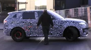 Nouveau Range Rover Sport (2022) : un prototype camouflé surpris en plein test