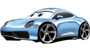 Porsche. Une 911 inspirée par Sally des films « Cars » en préparation